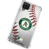 MLB Oakland Athletics Game Ball Galaxy A12 Clear Case
