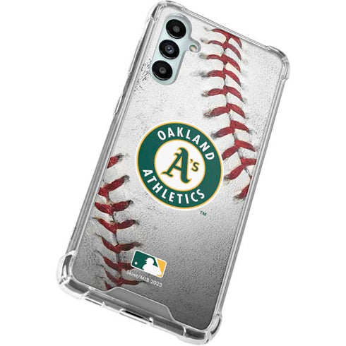 MLB Oakland Athletics Game Ball Galaxy A14 5G Clear Case
