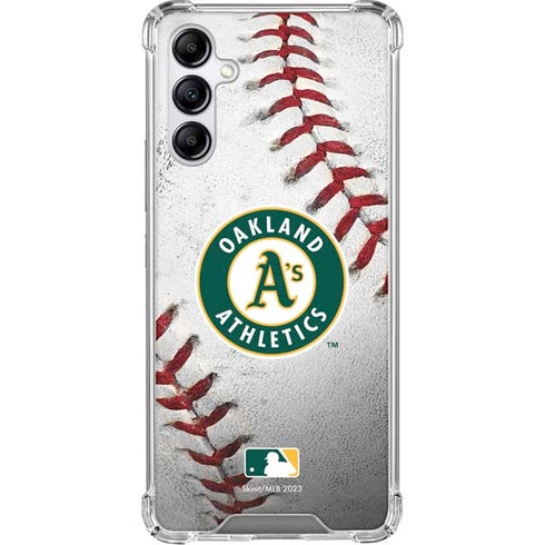 MLB Oakland Athletics Game Ball Galaxy A15 5G Clear Case