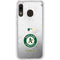 MLB Oakland Athletics Game Ball Galaxy A20 Clear Case