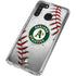 MLB Oakland Athletics Game Ball Galaxy A21 Clear Case