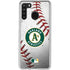MLB Oakland Athletics Game Ball Galaxy A21 Clear Case
