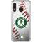 MLB Oakland Athletics Game Ball Galaxy A30 Clear Case