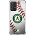 MLB Oakland Athletics Game Ball Galaxy A52 5G Clear Case