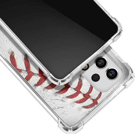 MLB Oakland Athletics Game Ball Galaxy A53 5G Clear Case