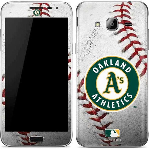 MLB Oakland Athletics Game Ball Galaxy J3 Skin