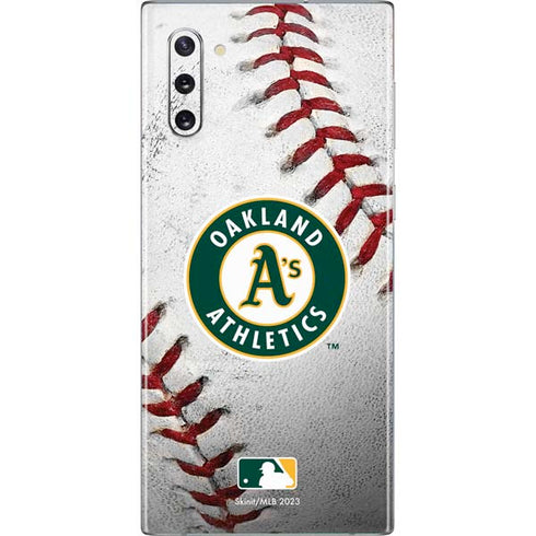 MLB Oakland Athletics Game Ball Galaxy Note 10 Skin