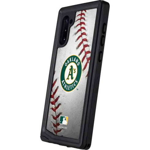 MLB Oakland Athletics Game Ball Galaxy Note 10 Waterproof Case
