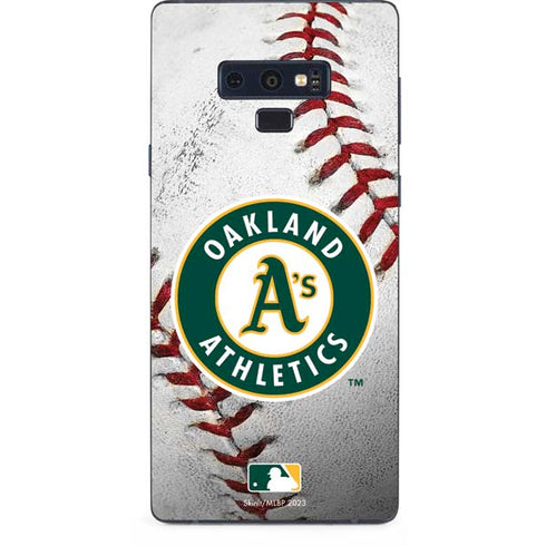 MLB Oakland Athletics Game Ball Galaxy Note 9 Skin