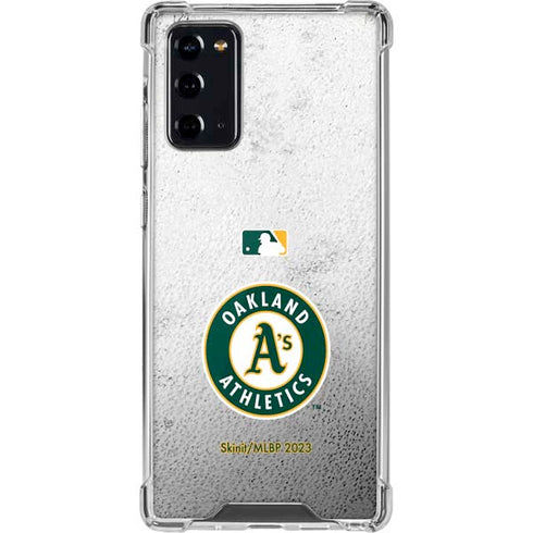 MLB Oakland Athletics Game Ball Galaxy Note20 5G Clear Case