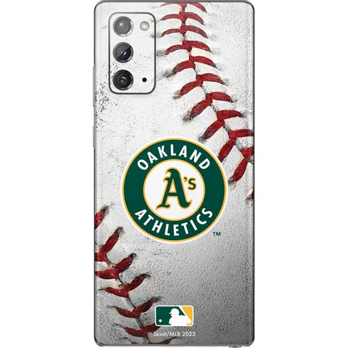 MLB Oakland Athletics Game Ball Galaxy Note20 5G Skin