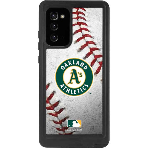 MLB Oakland Athletics Game Ball Galaxy Note20 5G Waterproof Case