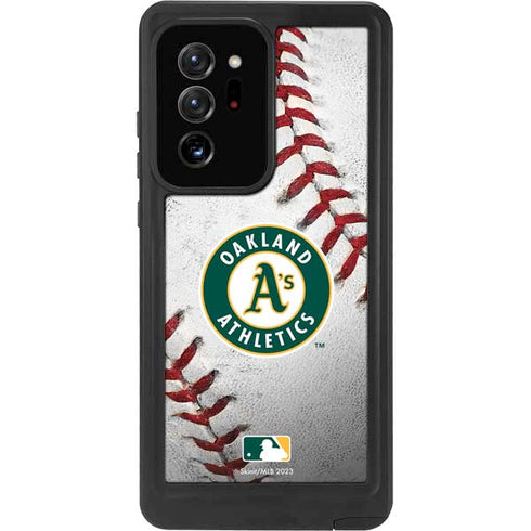 MLB Oakland Athletics Game Ball Galaxy Note20 Ultra 5G Waterproof Case