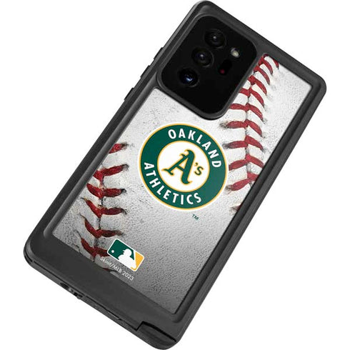 MLB Oakland Athletics Game Ball Galaxy Note20 Ultra 5G Waterproof Case