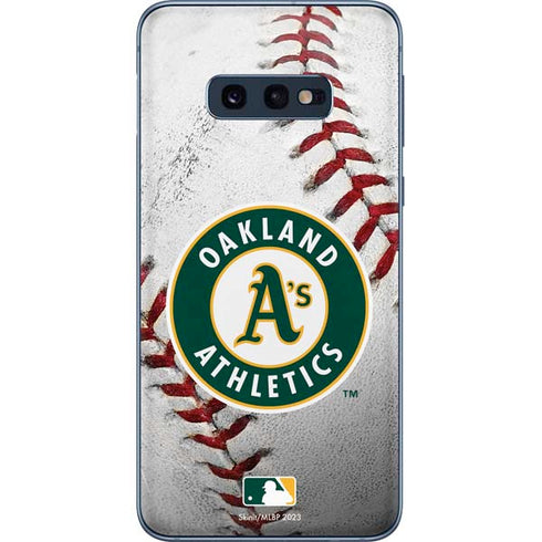 MLB Oakland Athletics Game Ball Galaxy S10e Skin