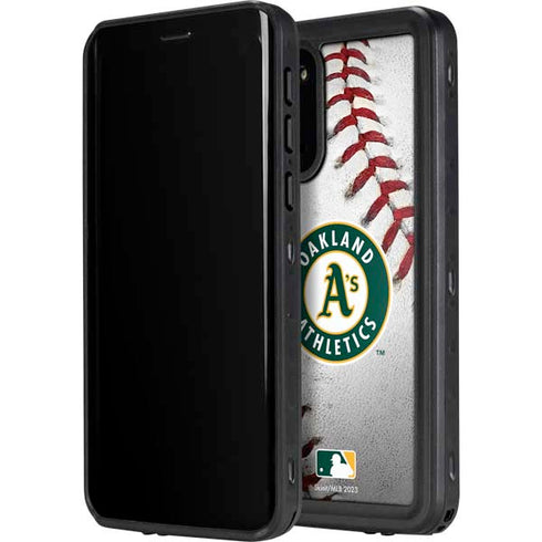 MLB Oakland Athletics Game Ball Galaxy S20 Plus Waterproof Case