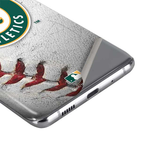 MLB Oakland Athletics Game Ball Galaxy S20 Skin