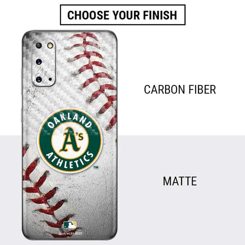 MLB Oakland Athletics Game Ball Galaxy S20 Skin