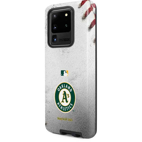 MLB Oakland Athletics Game Ball Galaxy S20 Ultra 5G Pro Case