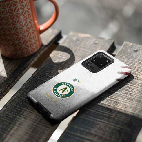 MLB Oakland Athletics Game Ball Galaxy S20 Ultra 5G Pro Case