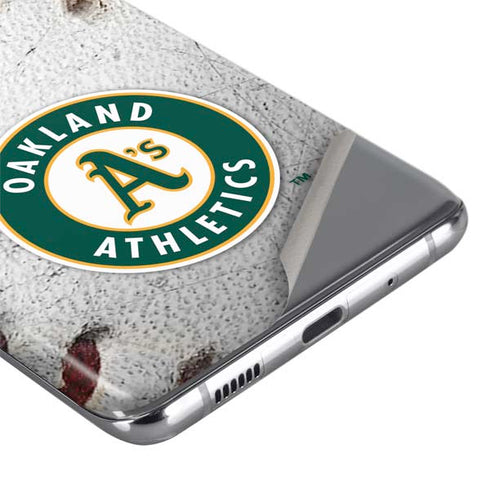 MLB Oakland Athletics Game Ball Galaxy S20 Ultra 5G Skin