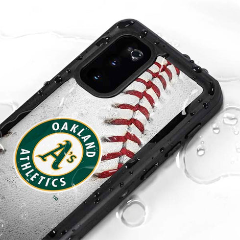 MLB Oakland Athletics Game Ball Galaxy S20 Waterproof Case