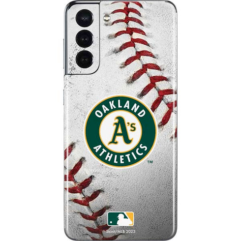 MLB Oakland Athletics Game Ball Galaxy S21 5G Skin