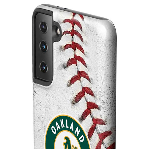 MLB Oakland Athletics Game Ball Galaxy S21 FE Pro Case