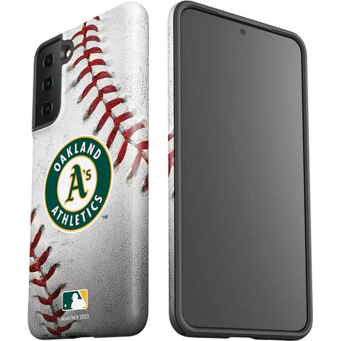 MLB Oakland Athletics Game Ball Galaxy S21 FE Pro Case