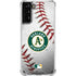 MLB Oakland Athletics Game Ball Galaxy S21 Plus 5G Clear Case