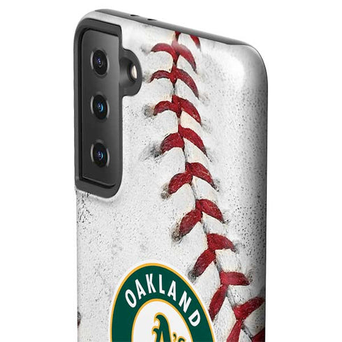 MLB Oakland Athletics Game Ball Galaxy S21 Plus 5G Pro Case