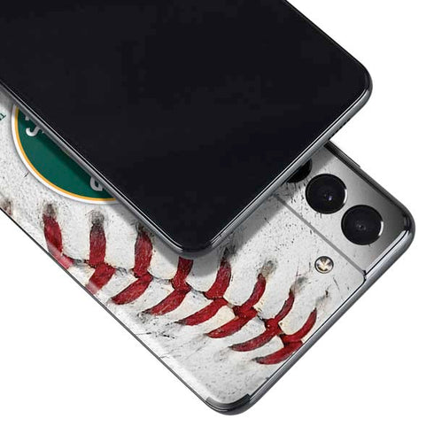 MLB Oakland Athletics Game Ball Galaxy S21 Plus 5G Skin