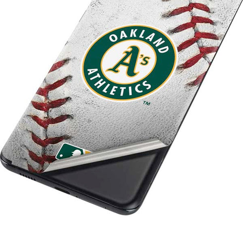 MLB Oakland Athletics Game Ball Galaxy S21 Plus 5G Skin
