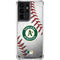 MLB Oakland Athletics Game Ball Galaxy S21 Ultra 5G Clear Case
