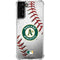 MLB Oakland Athletics Game Ball Galaxy S22 Plus Clear Case