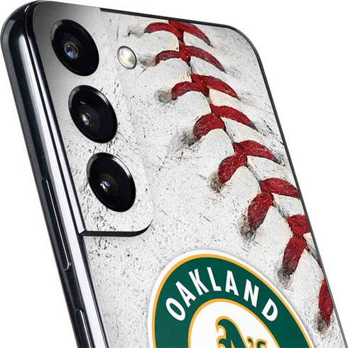 MLB Oakland Athletics Game Ball Galaxy S22 Plus Skin