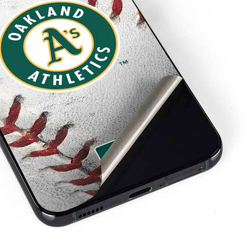 MLB Oakland Athletics Game Ball Galaxy S22 Plus Skin