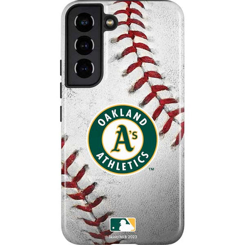 MLB Oakland Athletics Game Ball Galaxy S22 Pro Case