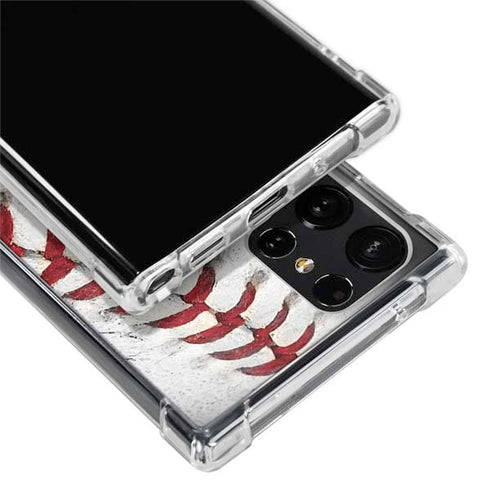 MLB Oakland Athletics Game Ball Galaxy S22 Ultra Clear Case