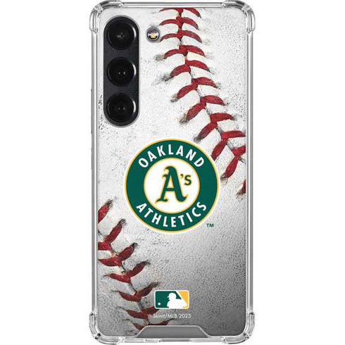 MLB Oakland Athletics Game Ball Galaxy S23 Clear Case