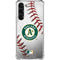 MLB Oakland Athletics Game Ball Galaxy S23 Plus Clear Case