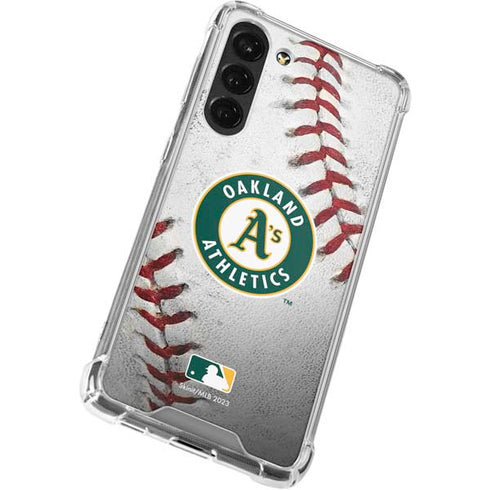 MLB Oakland Athletics Game Ball Galaxy S23 Plus Clear Case