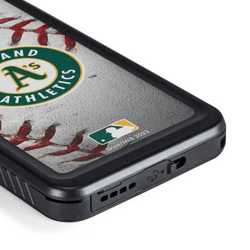 MLB Oakland Athletics Game Ball Galaxy S23 Waterproof Case