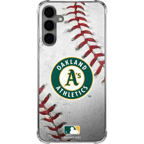 MLB Oakland Athletics Game Ball Galaxy S24 Plus Clear Case