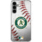 MLB Oakland Athletics Game Ball Galaxy S24 Plus Clear Case