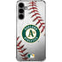MLB Oakland Athletics Game Ball Galaxy S24 Plus Clear Case