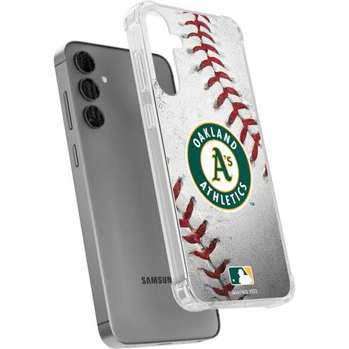 MLB Oakland Athletics Game Ball Galaxy S24 Plus Clear Case