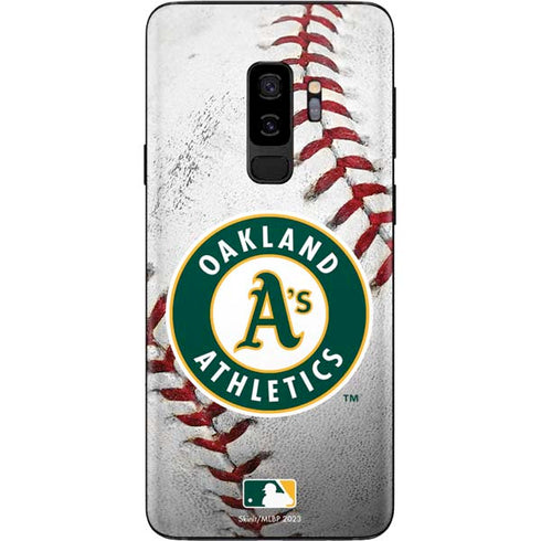 MLB Oakland Athletics Game Ball Galaxy S9 Plus Skin