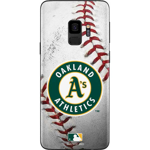 MLB Oakland Athletics Game Ball Galaxy S9 Skin