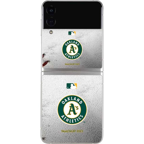 MLB Oakland Athletics Game Ball Galaxy Z Flip3 5G Skin